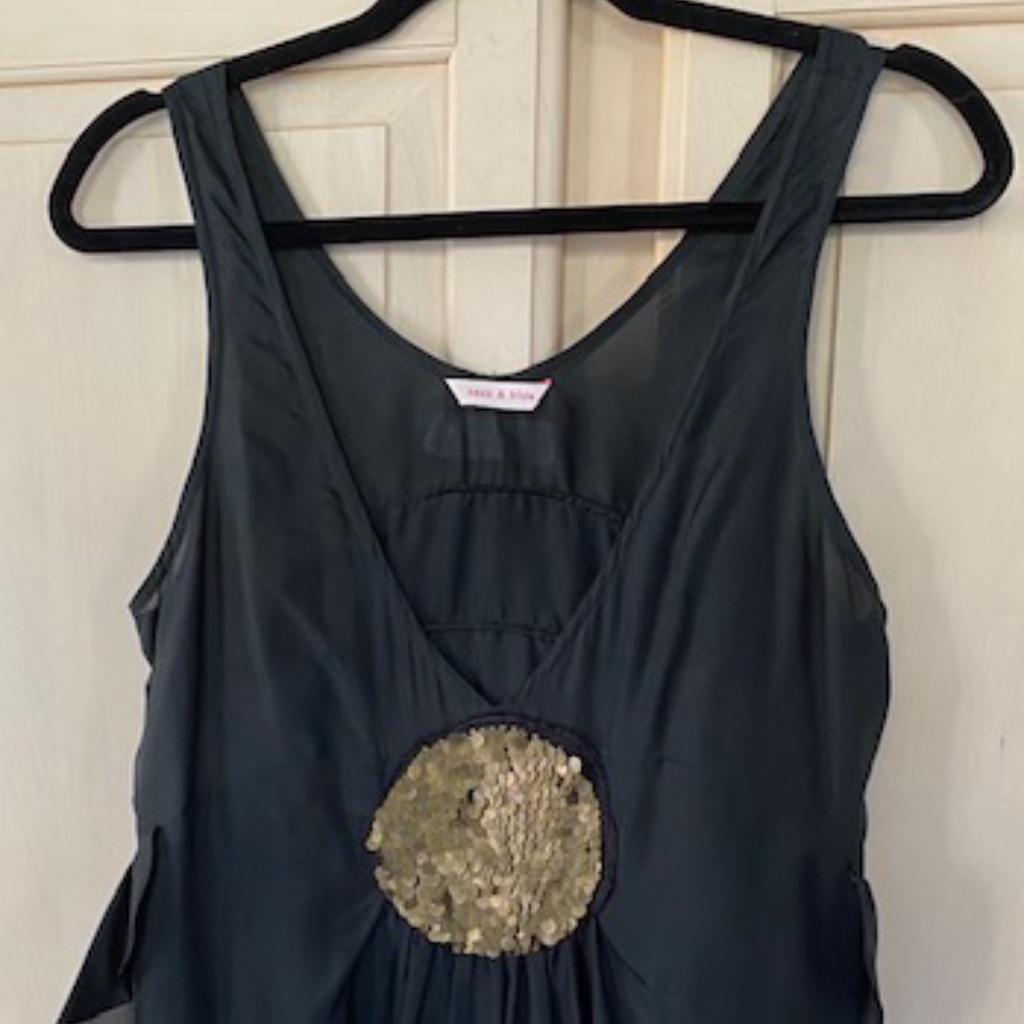 Sass & Bide Black Silk Mini Dress